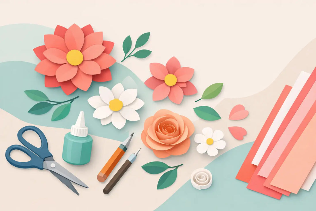 Fiori di carta tutorial facile e bello