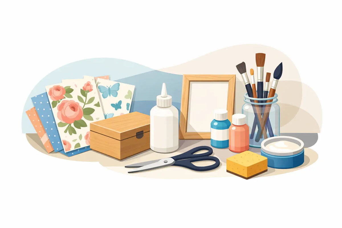 Materiali base per decoupage: cosa serve