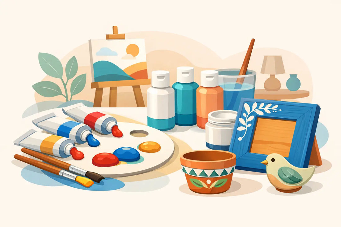 Come usare colori acrilici decorativi al meglio