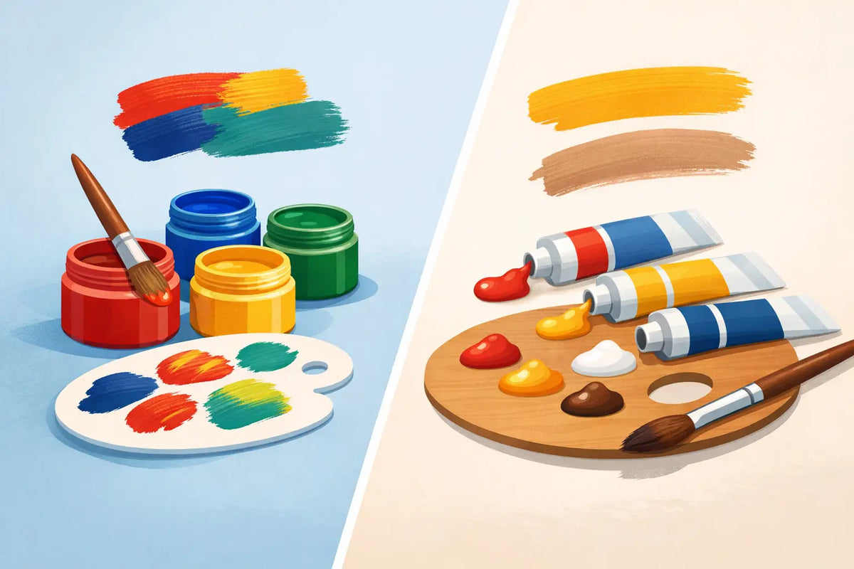 Gouache versus tempera, quale scegliere?