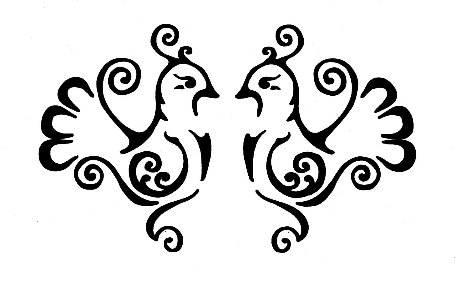 Stencil pavoncella sarda doppia Alizarinart