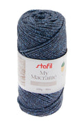 Filato My macramè glitter 100g - indaco