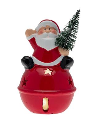 Sonaglio di babbo natale LED ceramica