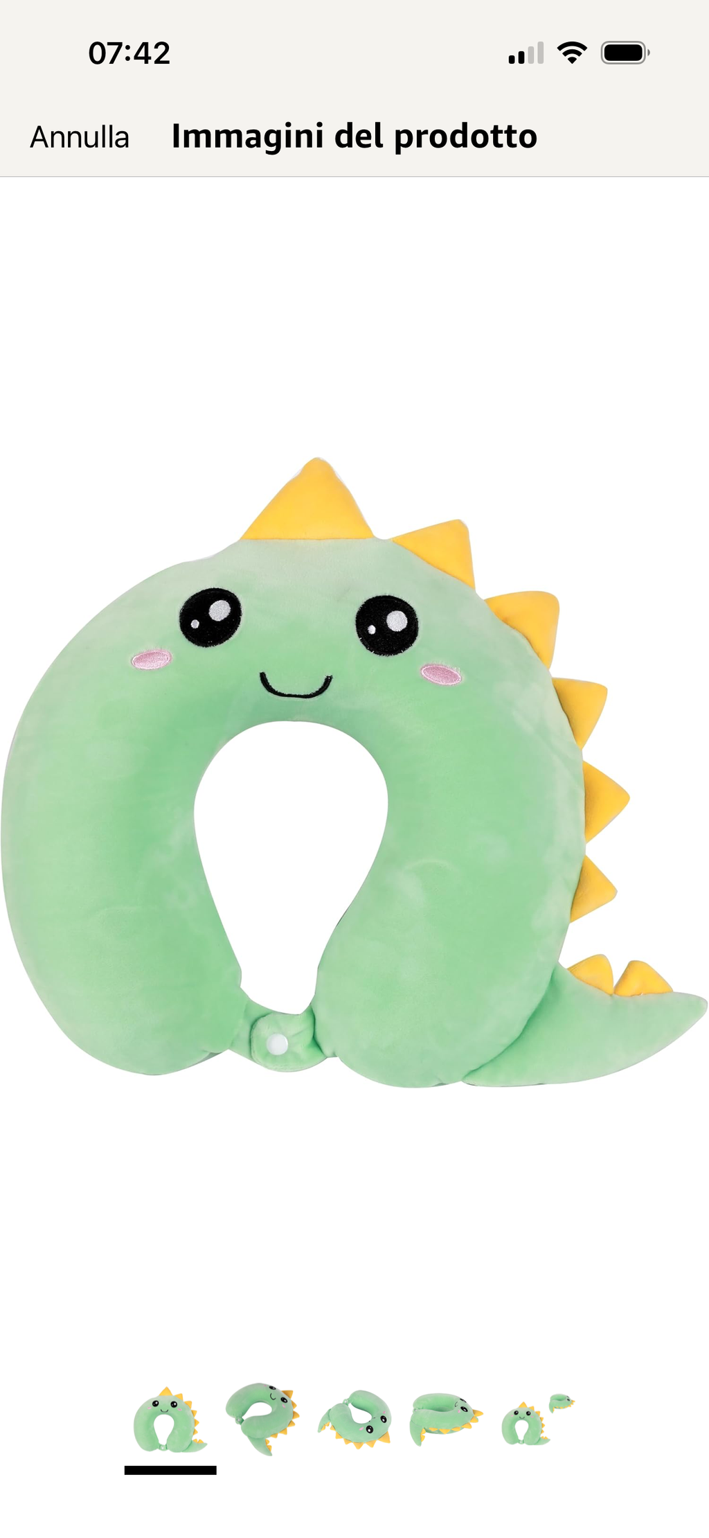 Cuscino da viaggio Hello Dino