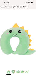 Cuscino da viaggio Hello Dino