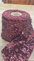 Nastro di paillettes Brillabanda Bordeaux