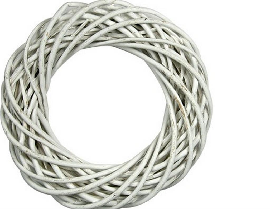 Corona di viticcio bianca 25cm