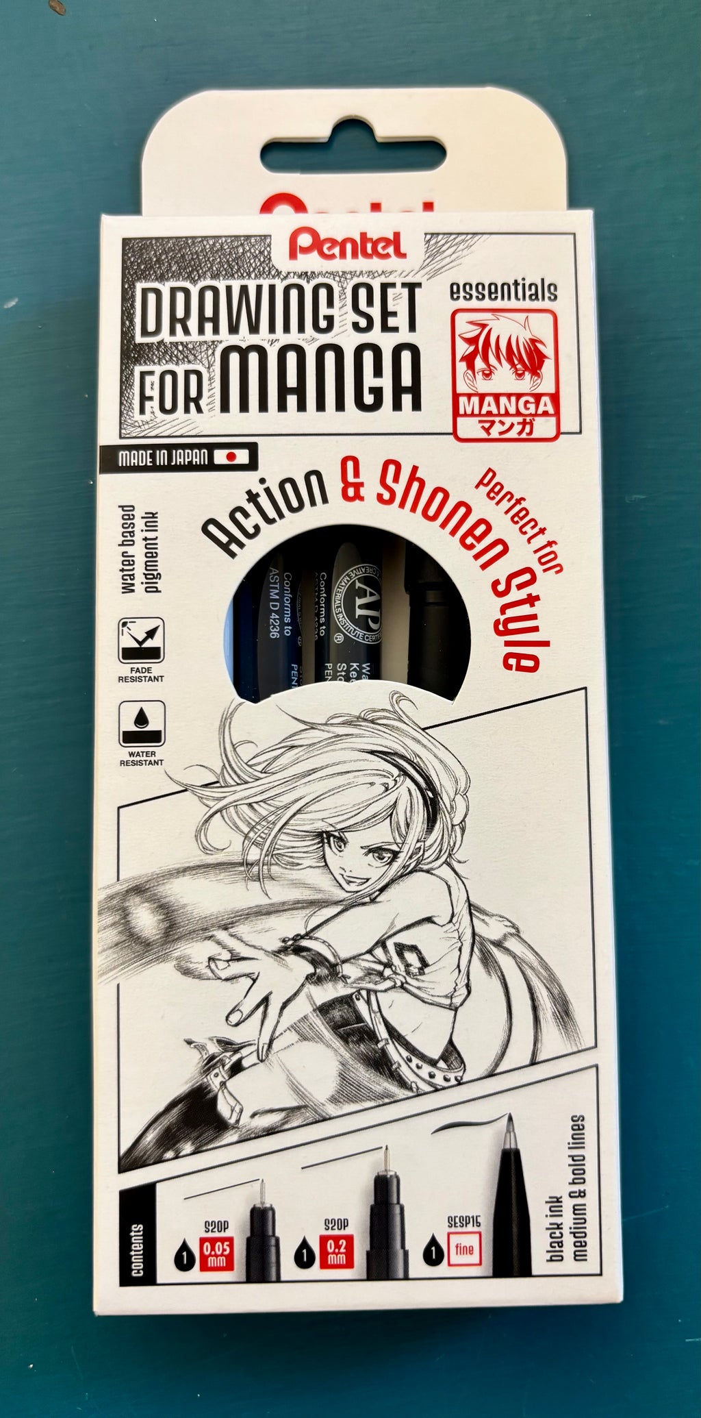 Drawing set for Manga Action and Shonen style