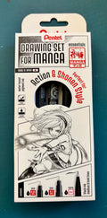 Drawing set for Manga Action and Shonen style