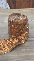 Nastro di paillettes Brillabanda Rame