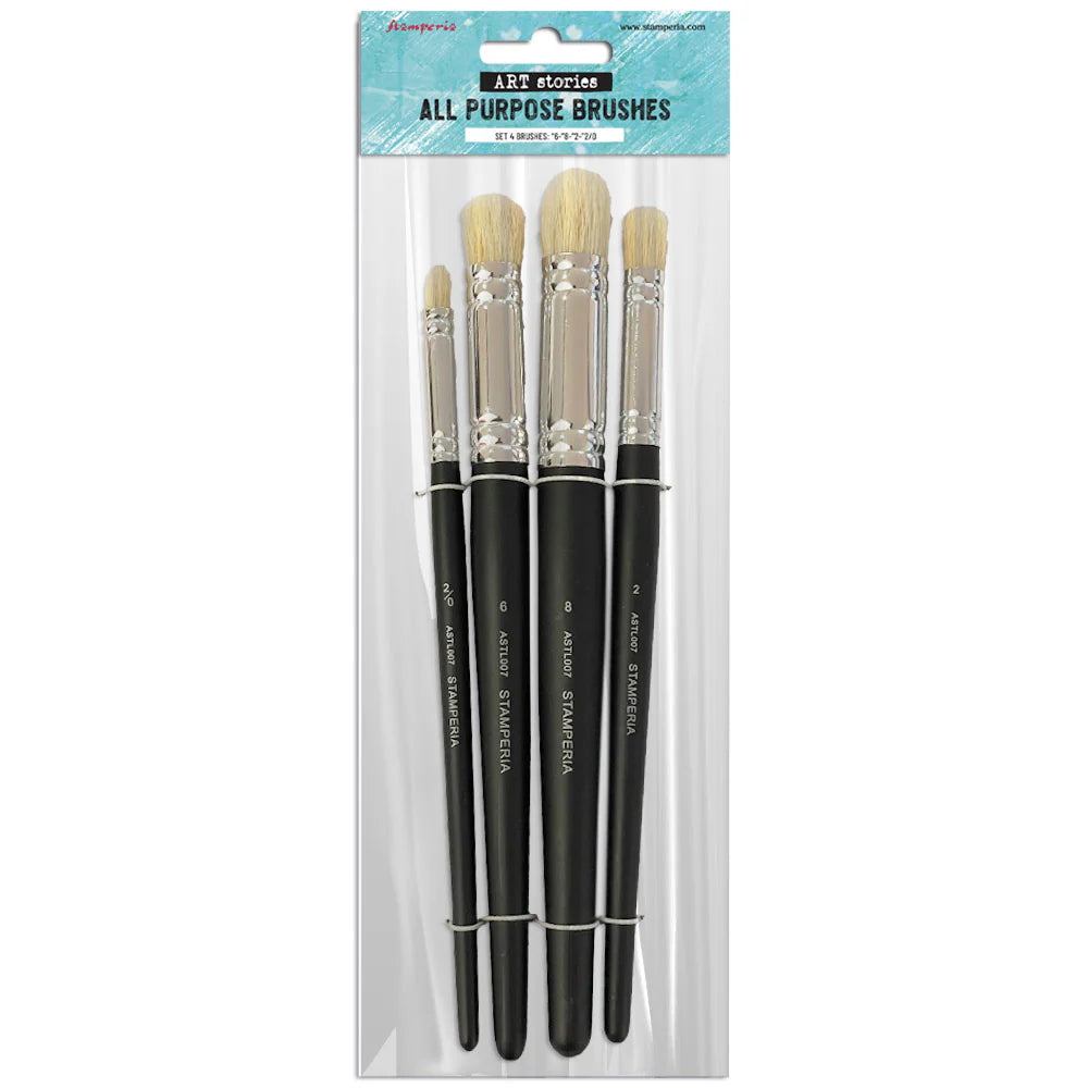 Set of 4- all purpose brushes