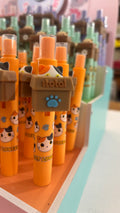 Penna cancellabile pop-up ORANGE cat