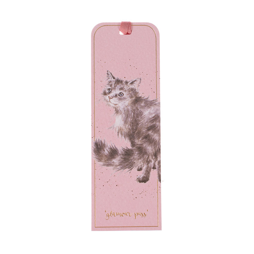 Segnalibro  'Glamour Puss' - gattino grigio