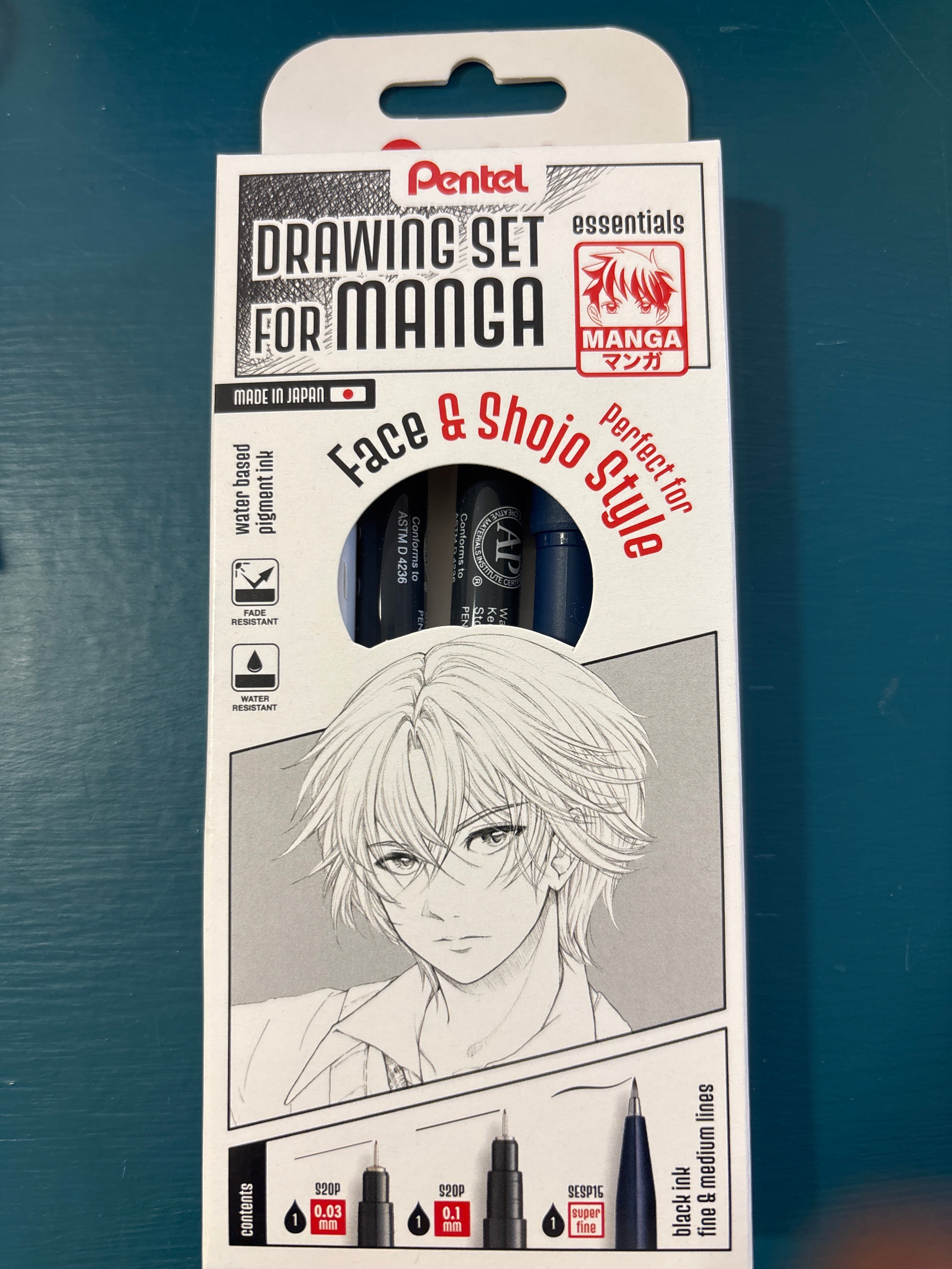 Drawing set for Manga Face e shojo style