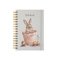 Notebook A5 - 'the flower pot' rabbit - coniglietto