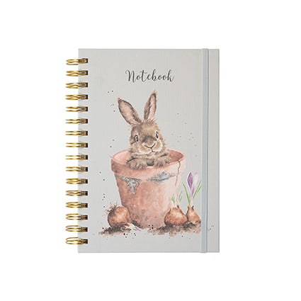 Notebook A5 - 'the flower pot' rabbit - coniglietto