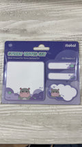 itotal Sticky Notes Viola-ippopotamo