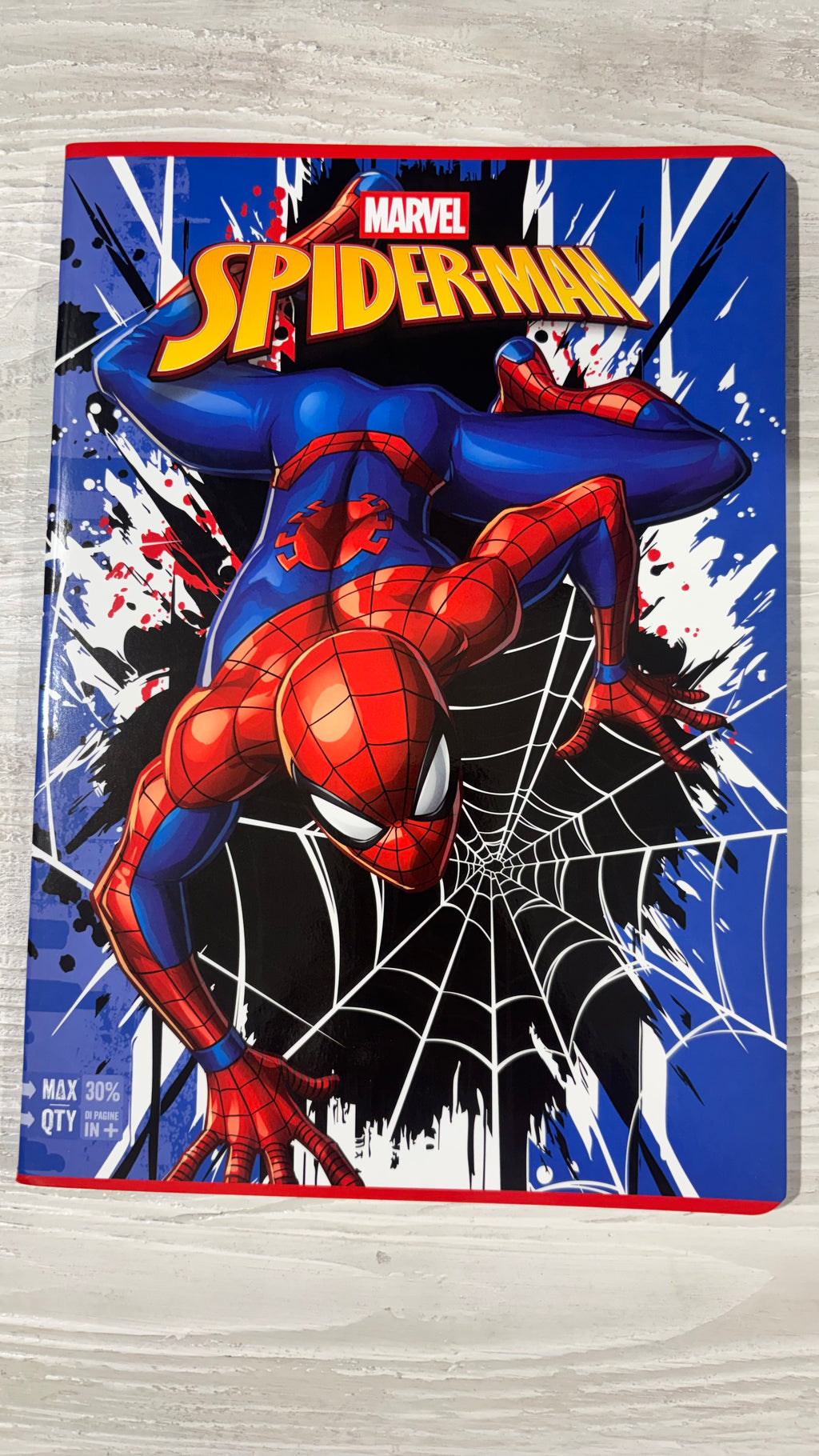 Quadernone a Quadrettoni 10mm Seven Spiderman