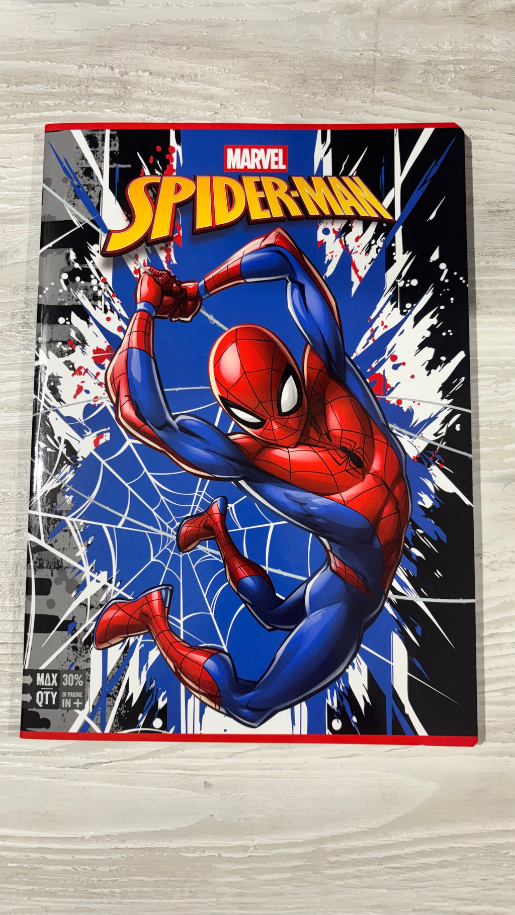 Quadernone a Righe 1/2^elementare Seven Spiderman