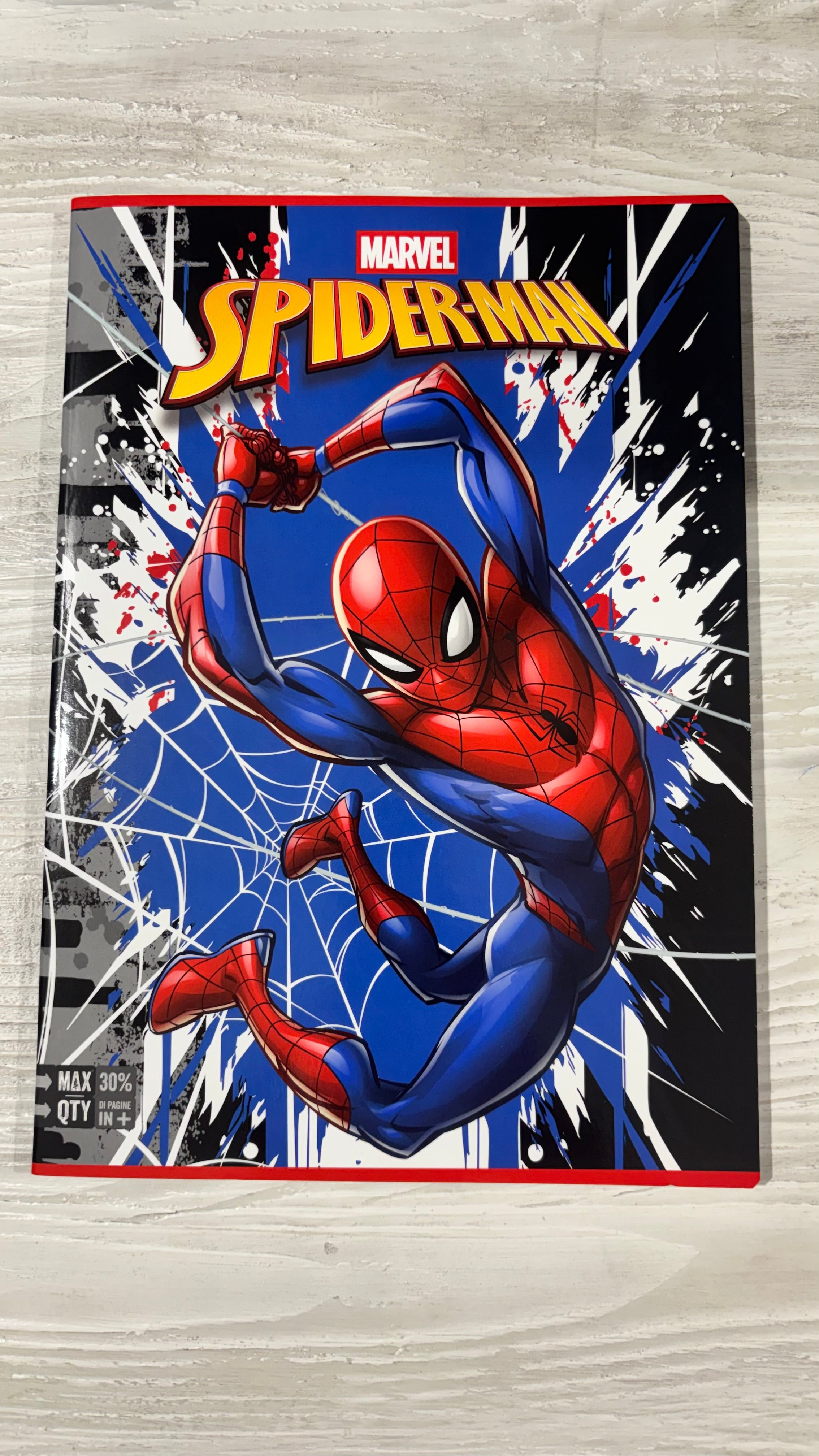 Quadernone a Quadrettoni 10mm Seven Spiderman
