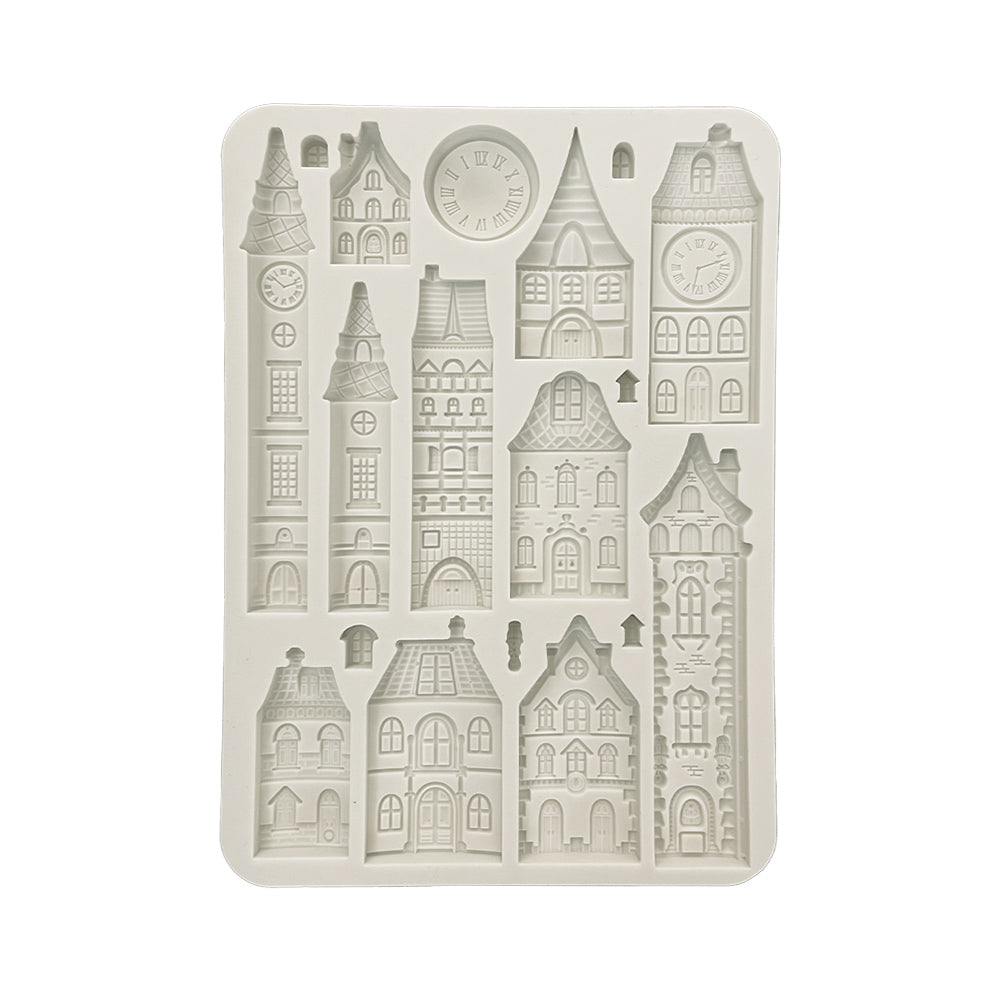 Stampo silicone A5 Gear up for christmas