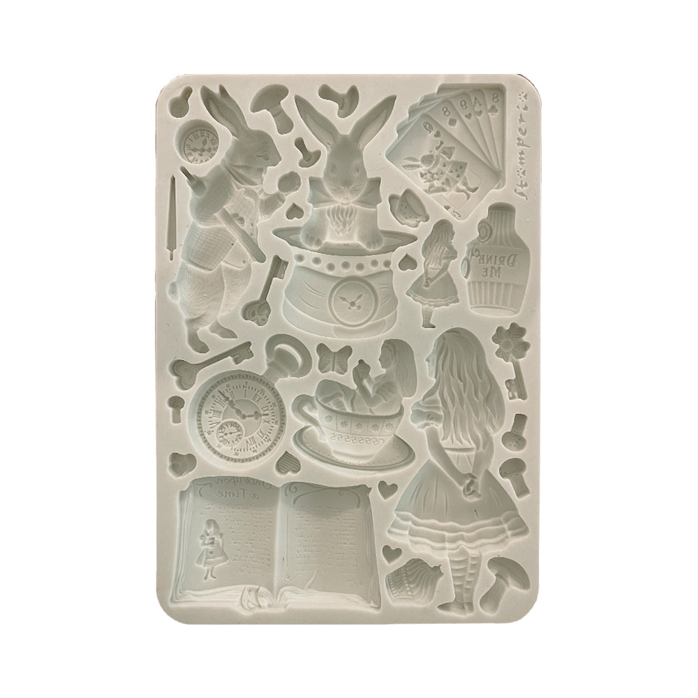 Stampo silicone A5 Alice in Christmas