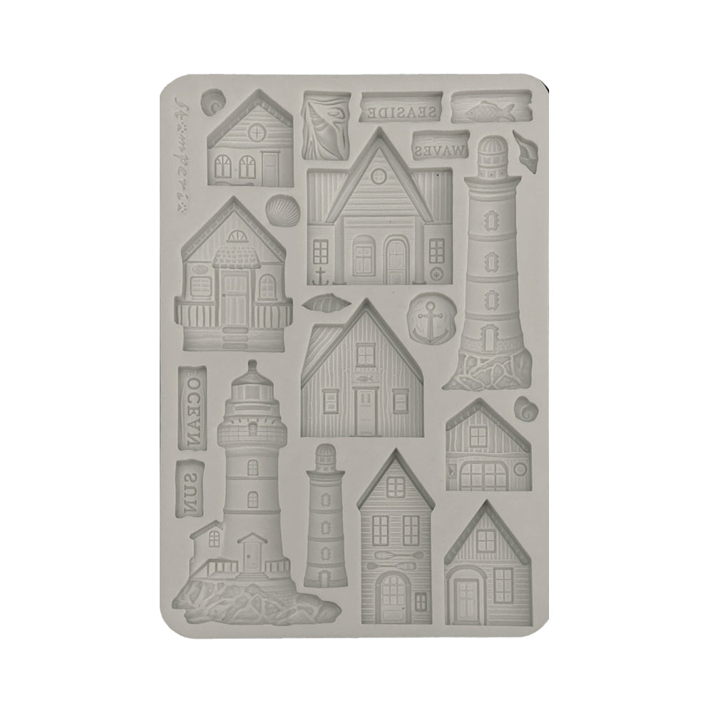 Stampo silicone A5 Silent sea casette e faro
