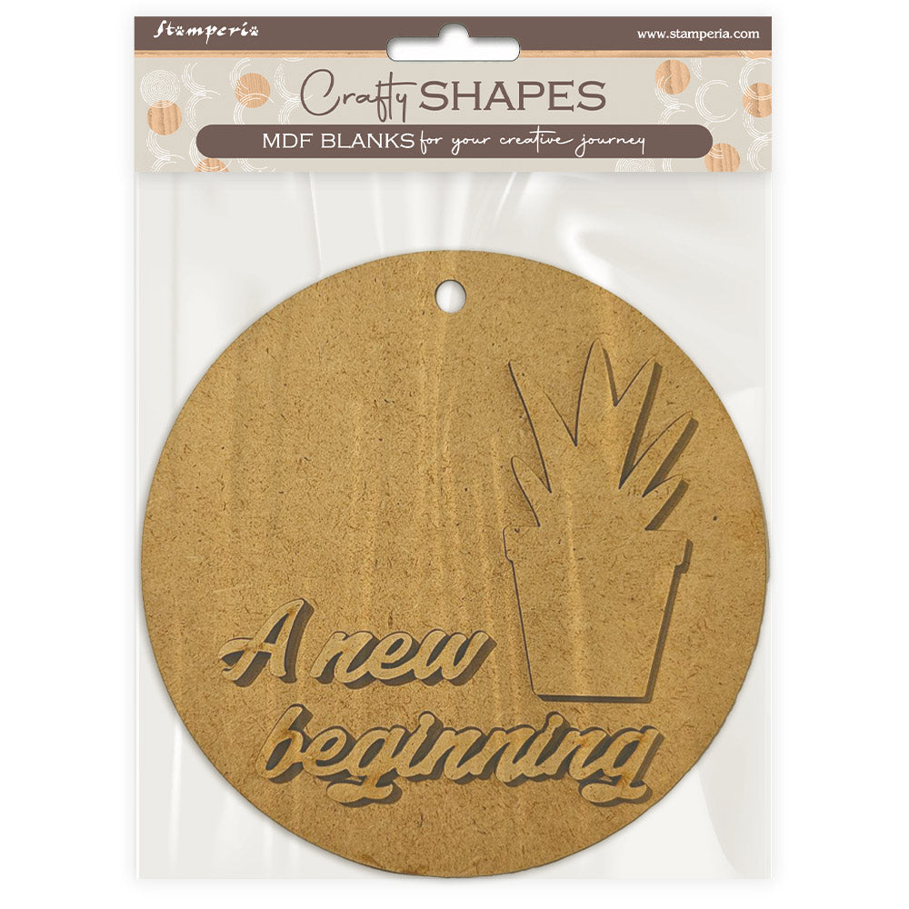 Crafty shapes tag cerchio new beginning