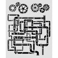 Stencil spesso 20x25 Garden of time Tubi