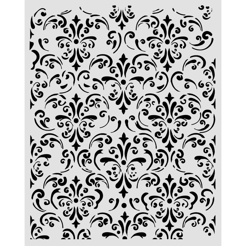 Stencil spesso 20x25 Garden of time Tappezzeria