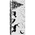 stencil 12x25 Christmas cervi