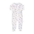 Tutina 'Little forest' - pattern animaletti  (chiusura davanti, 3-6 mesi)