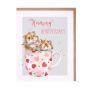 Biglietto di auguri 'Felice anniversario' - criceti
