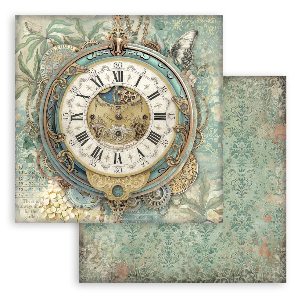 Paper pad 10 fogli bifacciali Gardens of time 12"
