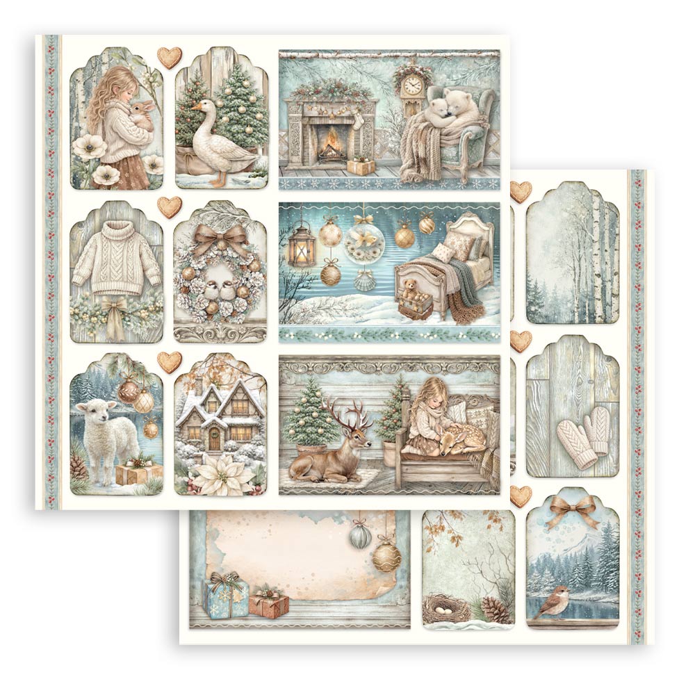 Blocco 10fg doubleface White Christmas