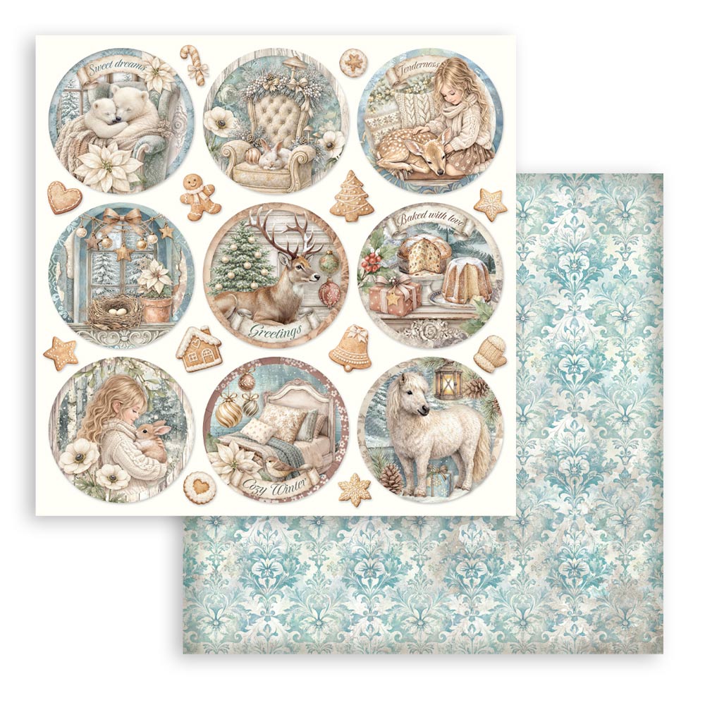 Blocco 10fg doubleface White Christmas
