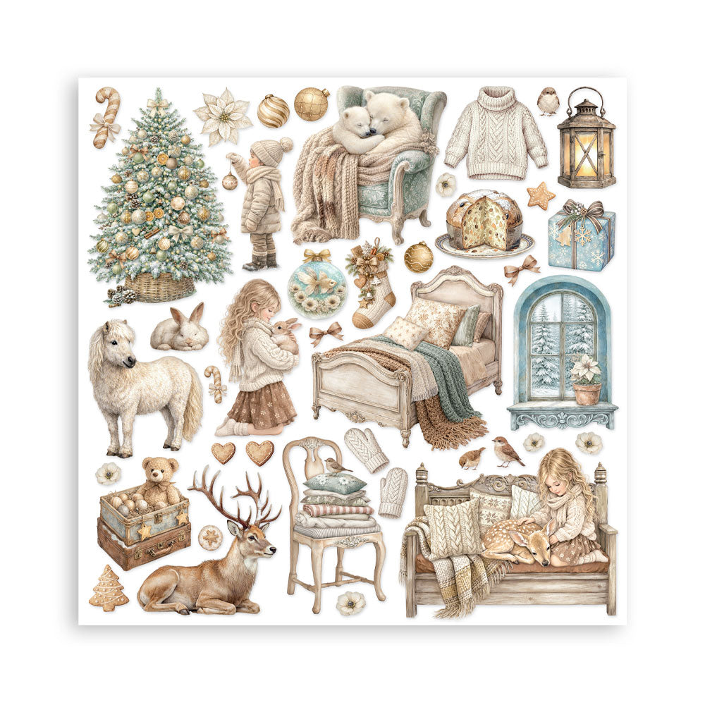 Blocco 10fg doubleface White Christmas