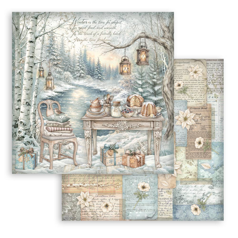 Blocco 10fg doubleface White Christmas
