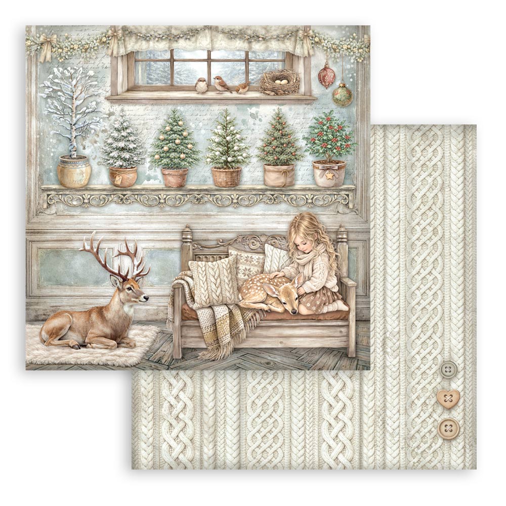 Blocco 10fg doubleface White Christmas