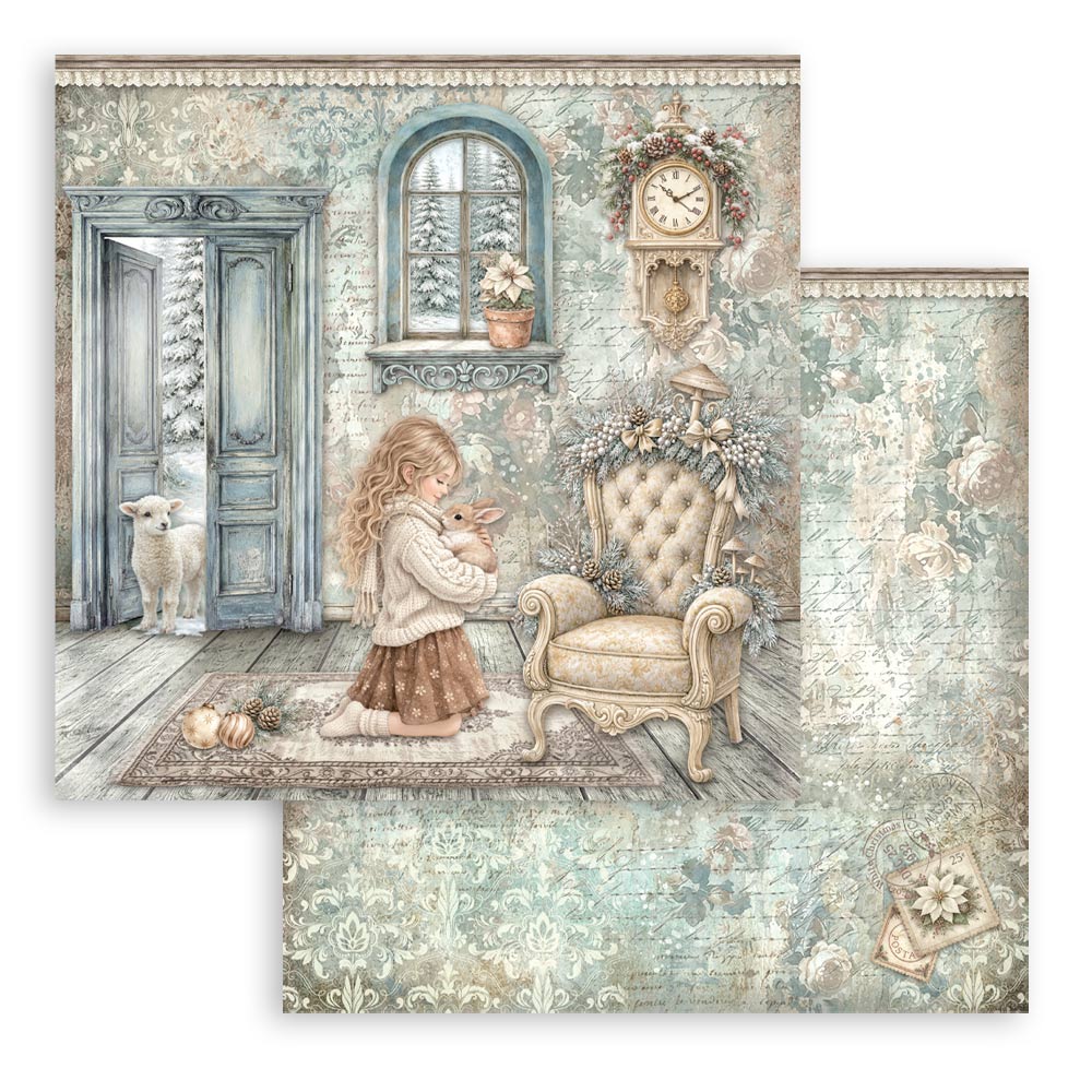 Blocco 10fg doubleface White Christmas