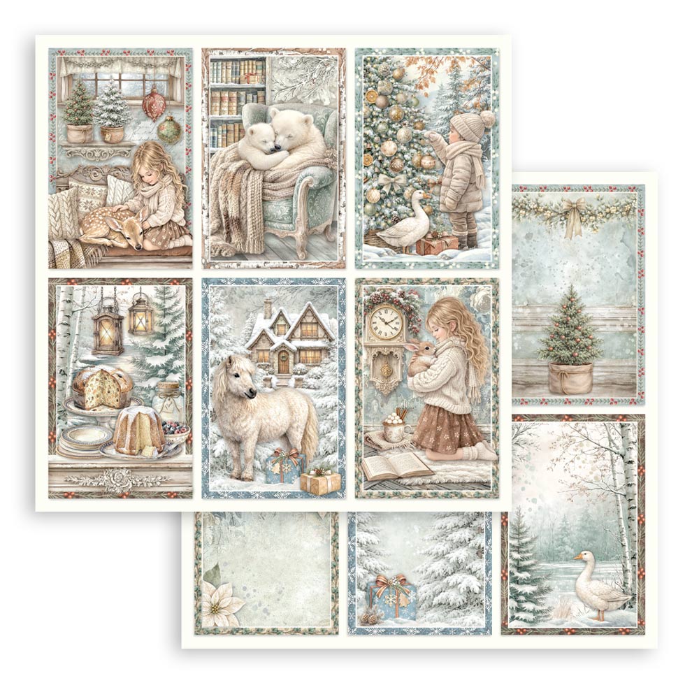 Blocco 10fg doubleface White Christmas