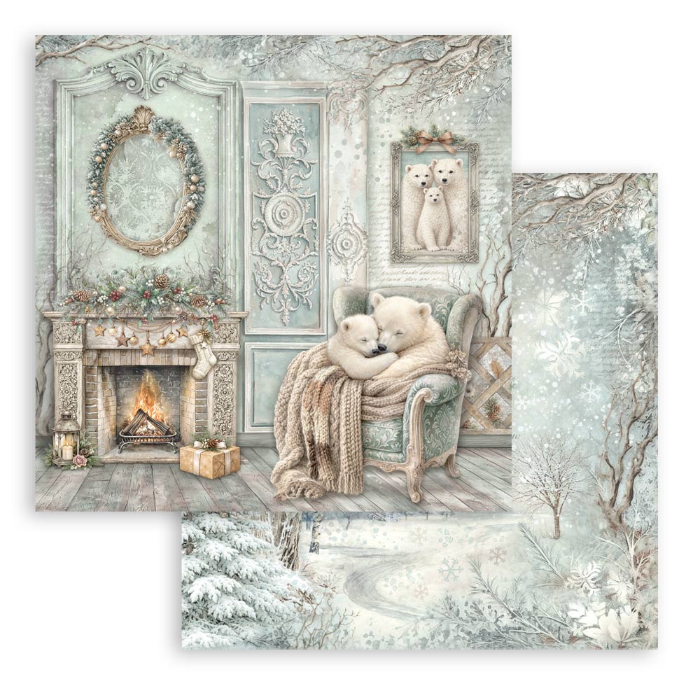 Blocco 10fg doubleface White Christmas