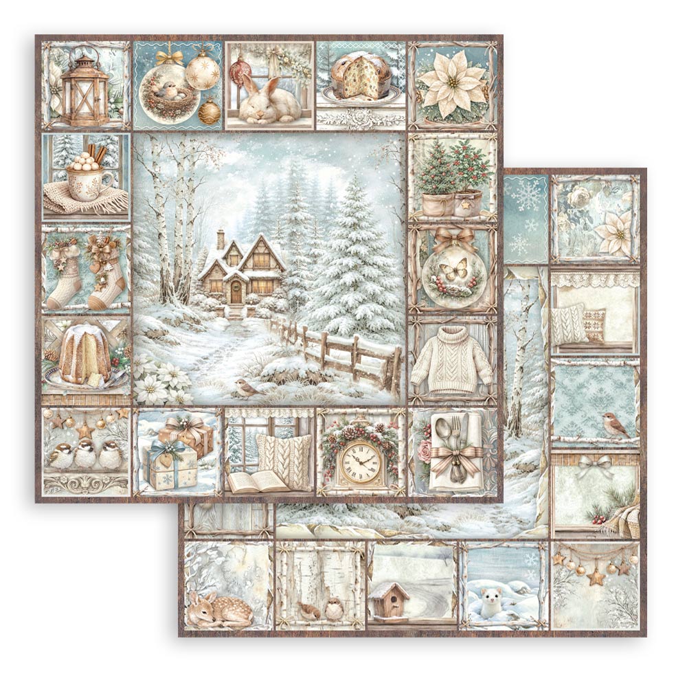 Blocco 10fg doubleface White Christmas