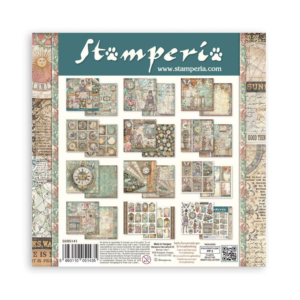 Paper pad 10 fogli bifacciali Gardens of time 8"