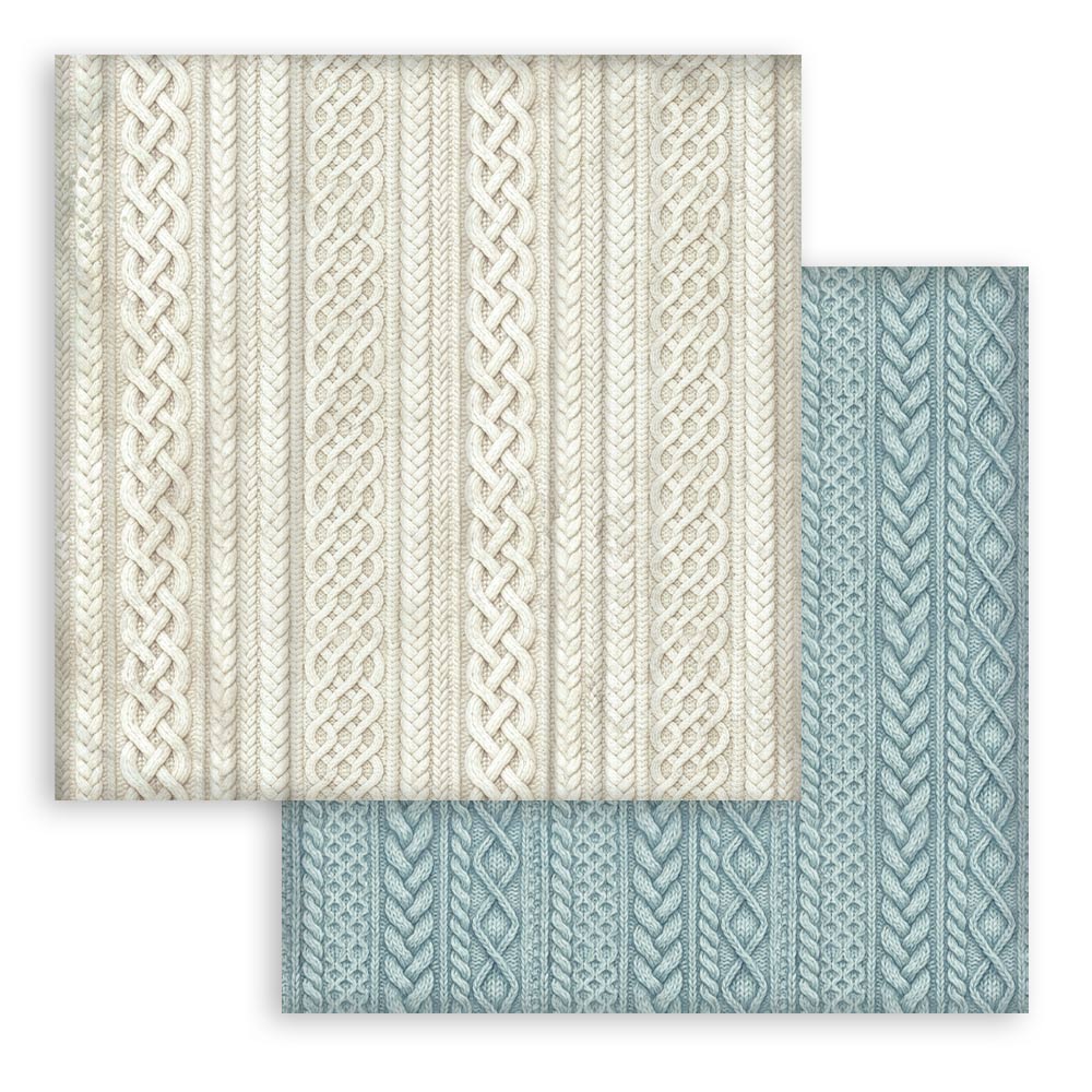 Blocco 10fg doubleface White Christmas 8"x8" backgrounds