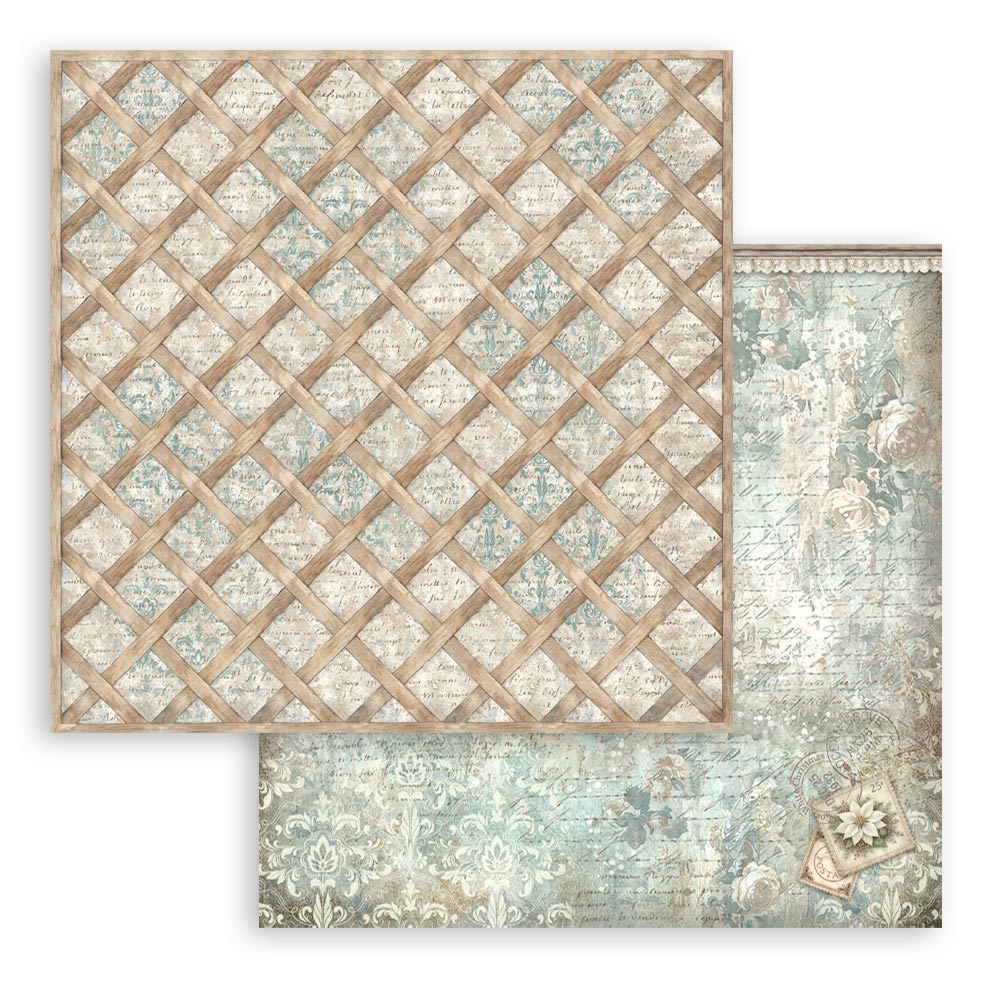 Blocco 10fg doubleface White Christmas 8"x8" backgrounds