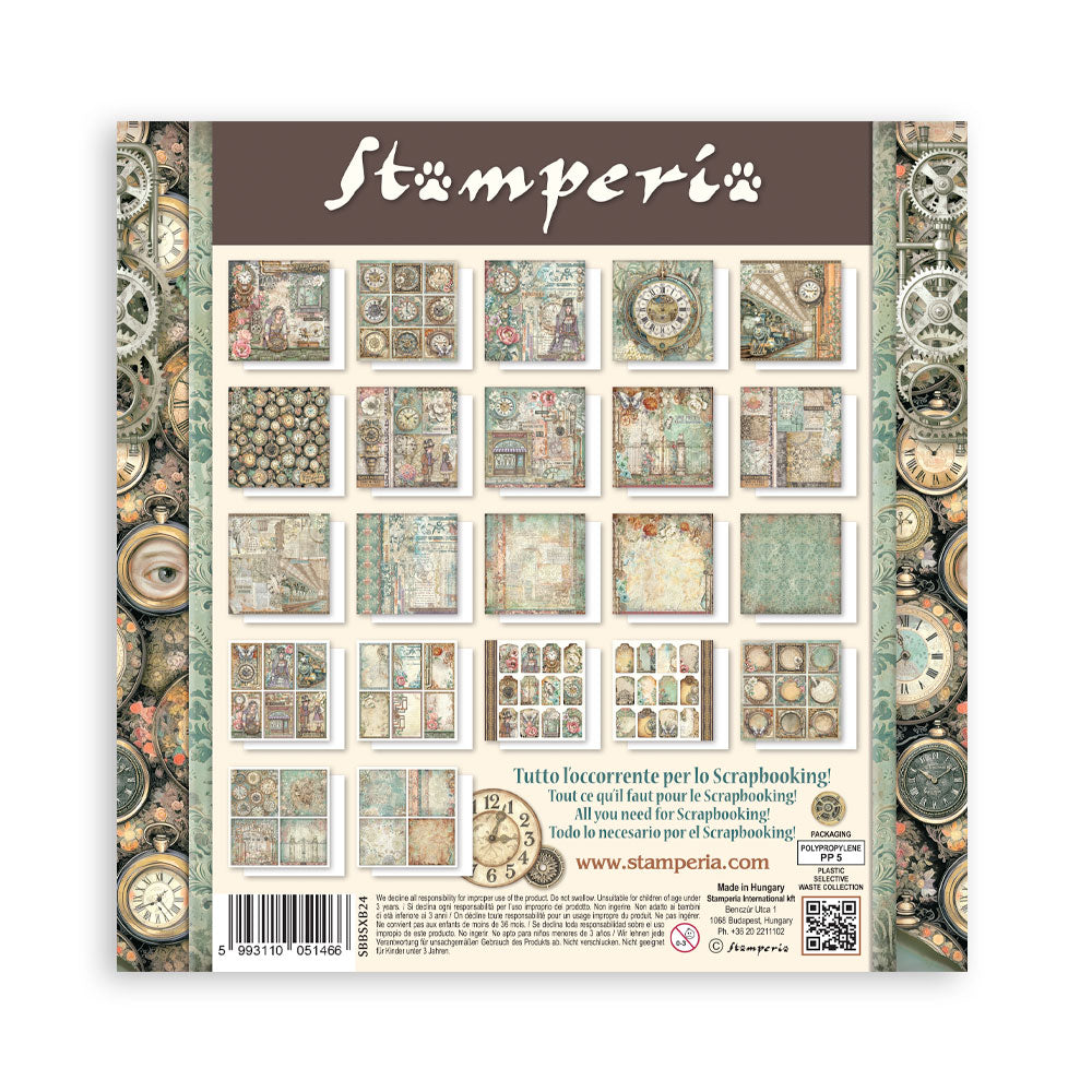 Paper pad 22 fogli singoli Gardens of time 8"