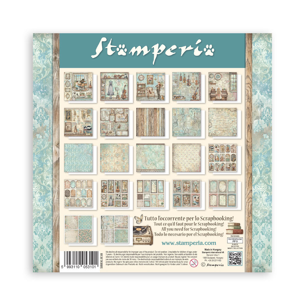 Blocco 22 fogli singleface Simphony 12"