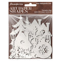 Art paper shapes laser cut Christmas
