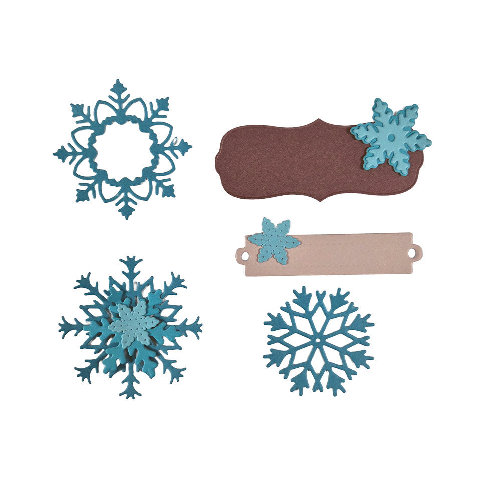 Cutting dies A6 Christmas Fiocchi di neve